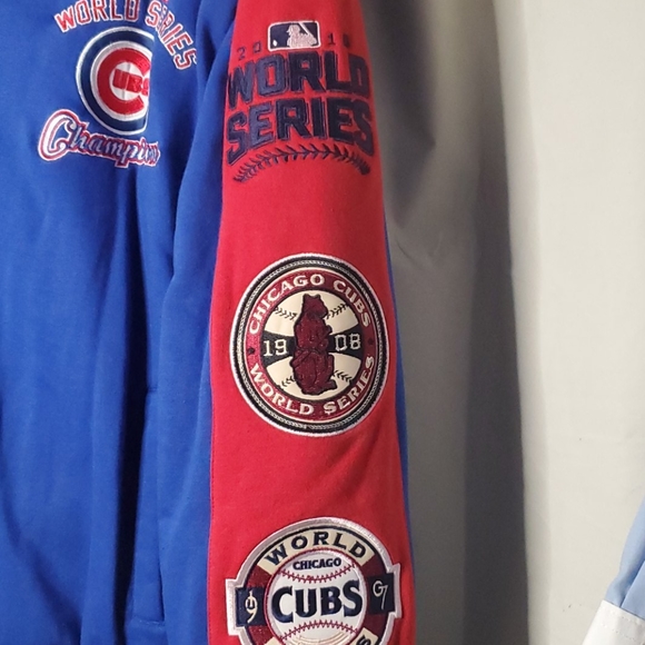 Chicago Cubs 3 time world series champion red, white and blue  jacket. - Picture 4 of 6